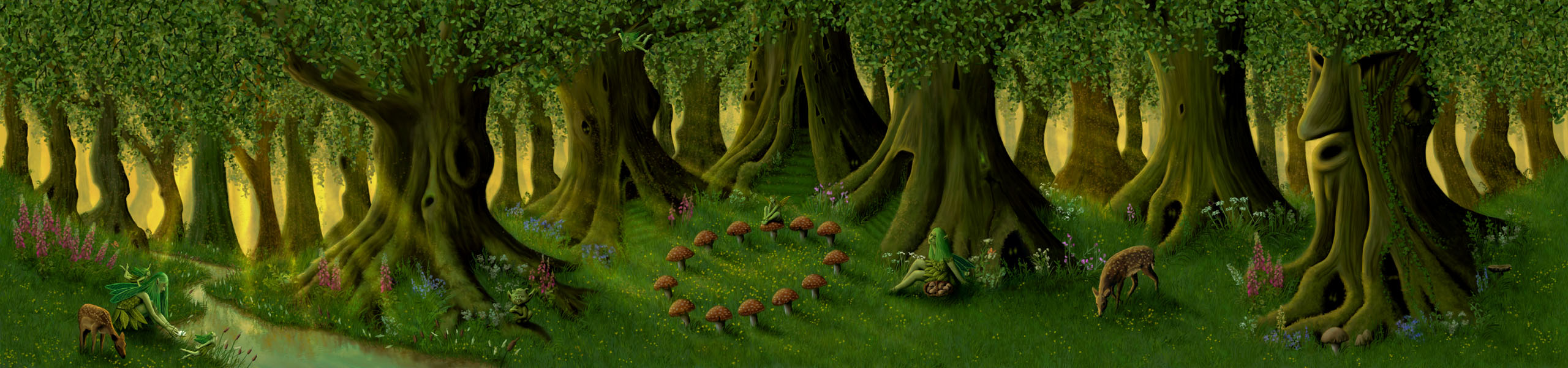 Faerie Woodland Fantasy Illustration