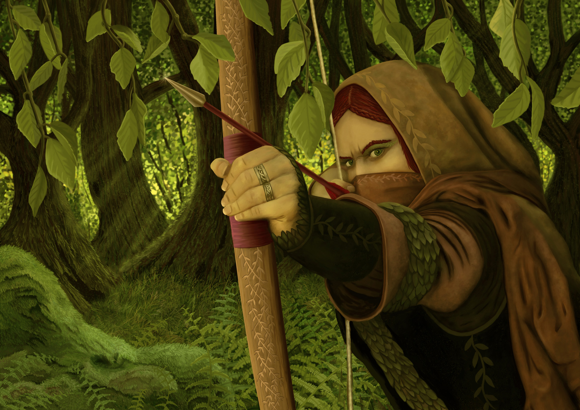 Hobbit Archer Illustration