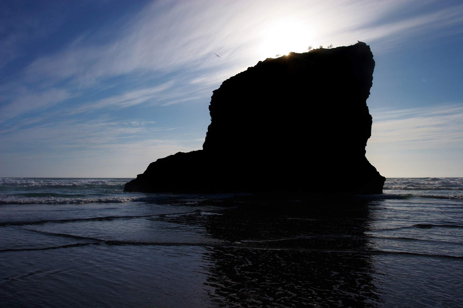 The Sun Sinks Down At Bedruthan Steps