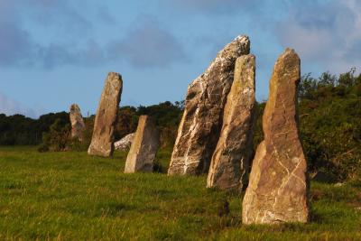 A Row Of Maidens, the Nine Maidens on St Breock Downs