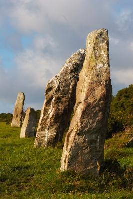 A Row Of Maidens, the Nine Maidens on St Breock Downs