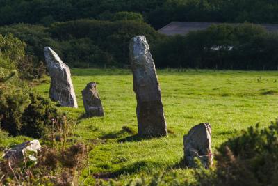 A Row Of Maidens, the Nine Maidens on St Breock Downs