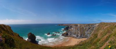 Bedruthan Steps From The Cliff Tops