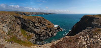 High Cove From Park Head, With Bedruthan Steps Behind