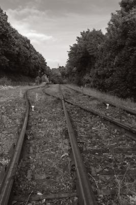 Train tracks at Boscarne Junction station