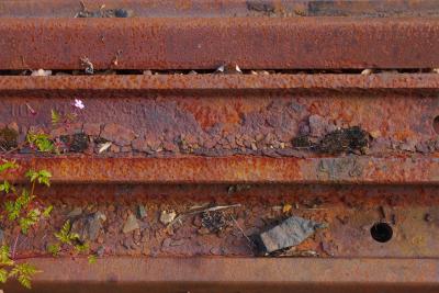 Rusty rails texture