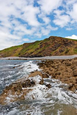 Millook Haven Beach and Cliffs