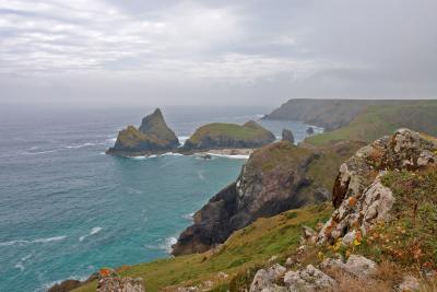 Kynance Cove, Lizard Peninsula, from the cliffs