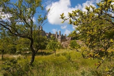 Trerice House from the orchard
