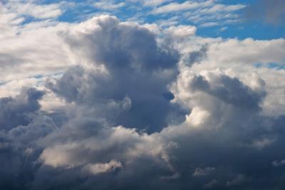 Summer cumulo-nimbus clouds