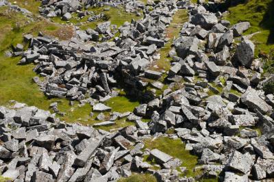Shattered Granite Rocks at Cheesewring Quarry, Bodmin Moor
