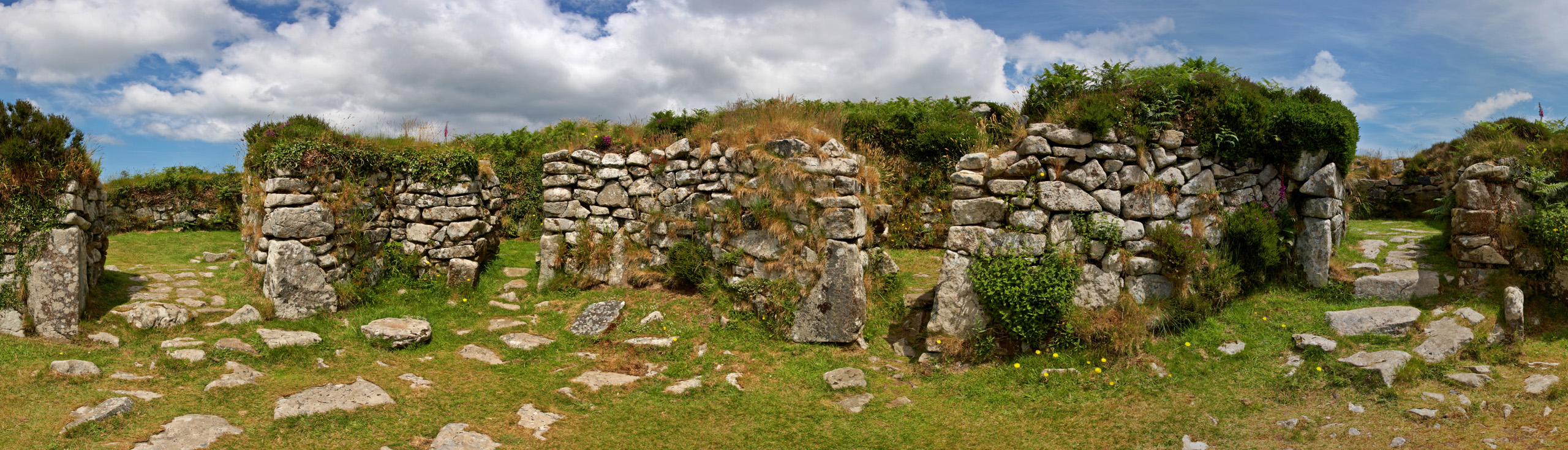 Chysauster Celtic Village Walls, Penwith, Cornwall