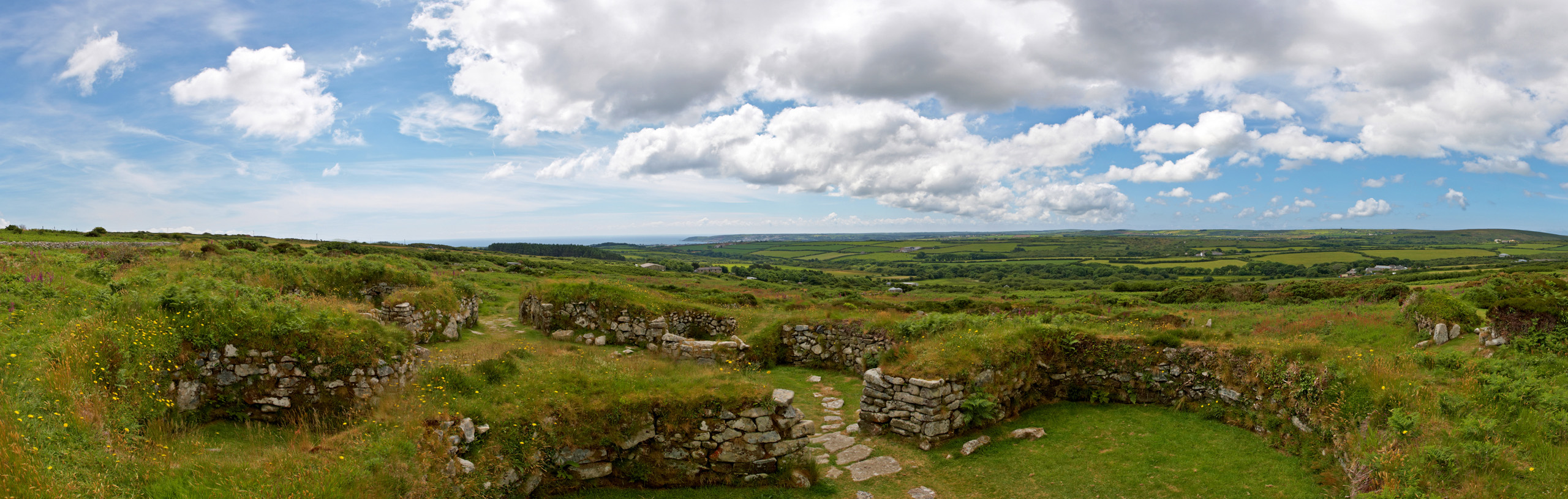 Chysauster Ancient Celtic Village, Penwith, Cornwall