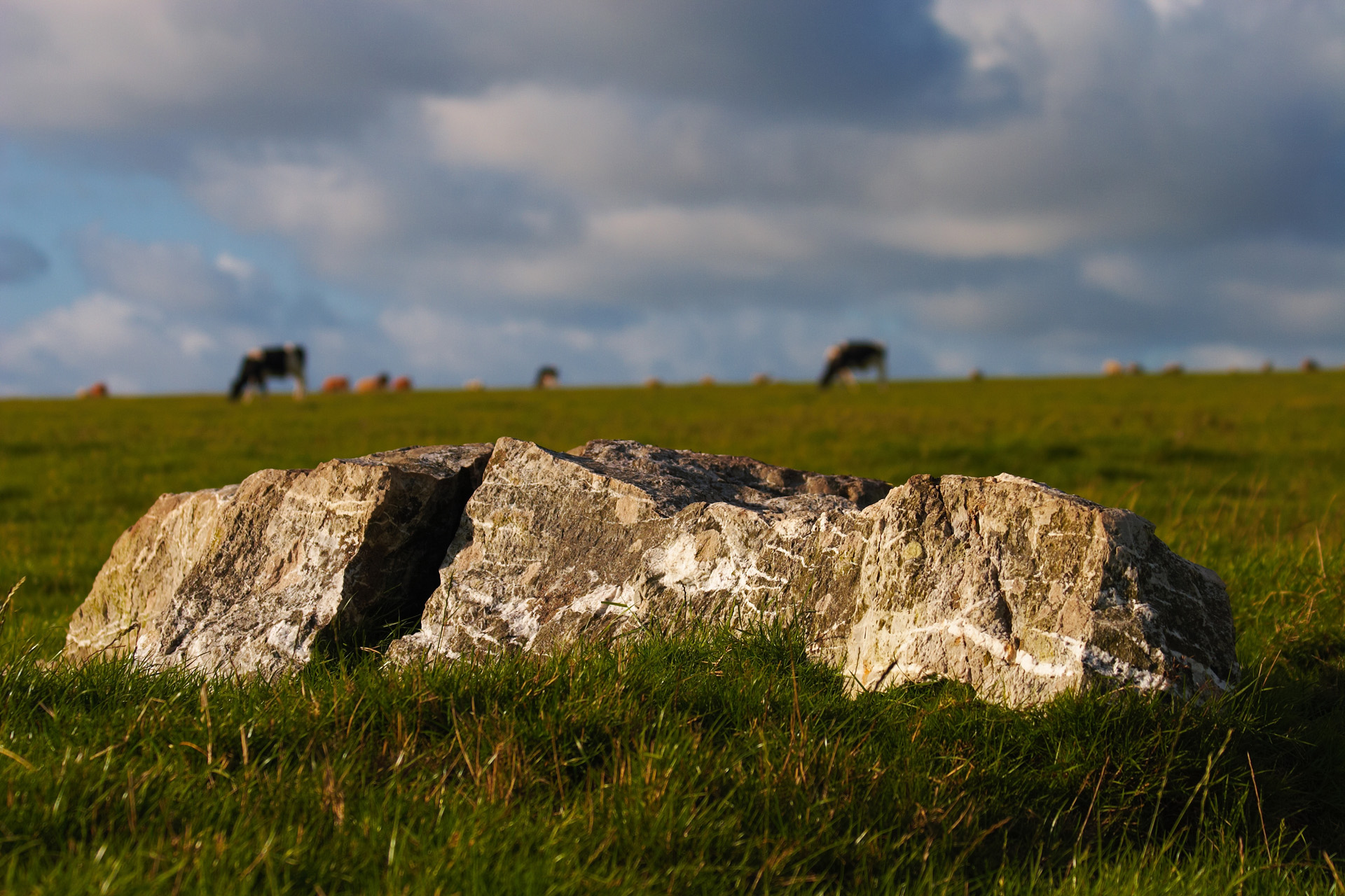 The Fallen Maiden, one of the Nine Maidens stone row, St Breock