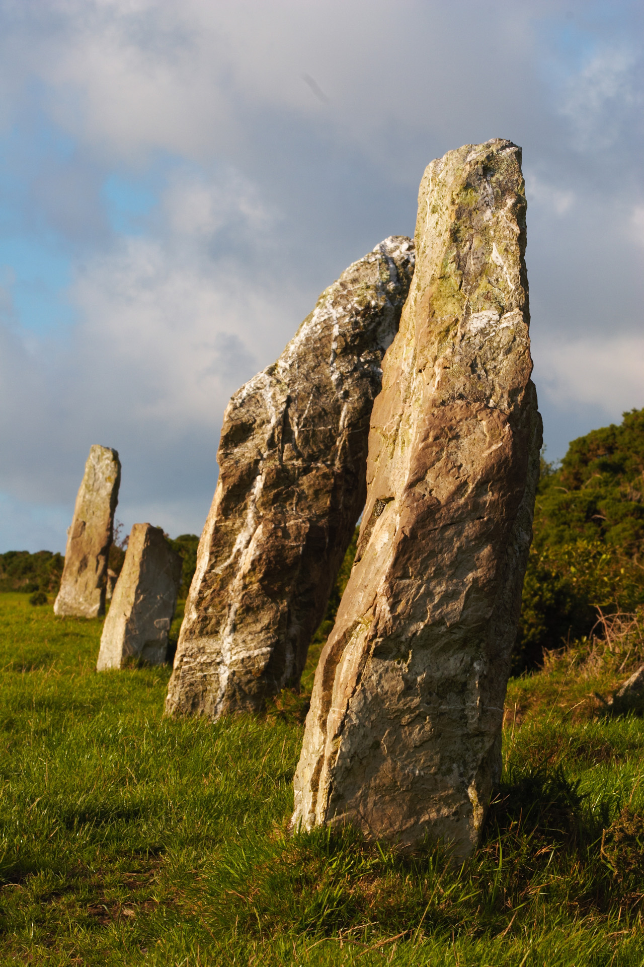 A Row Of Maidens, the Nine Maidens on St Breock Downs