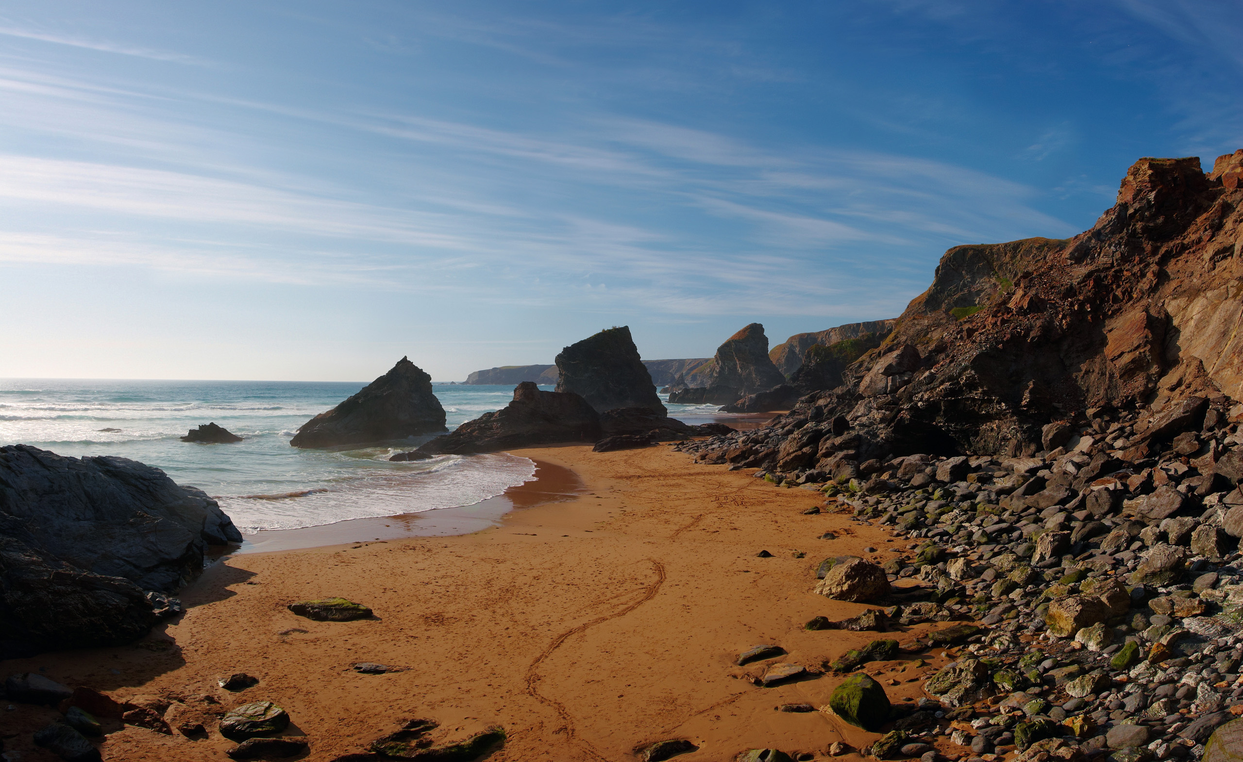 Bedruthan Steps Panorama