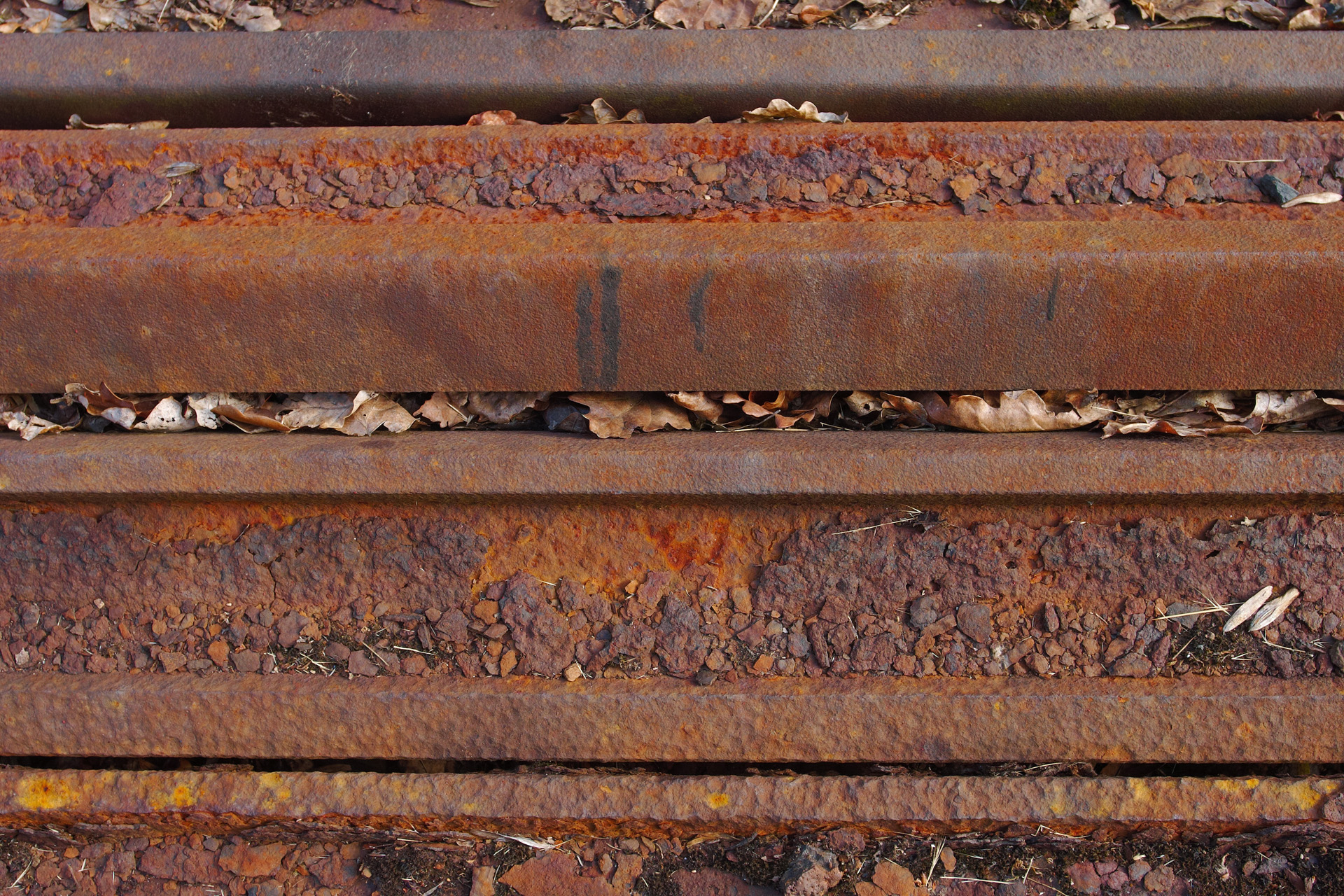 Rusty rails texture
