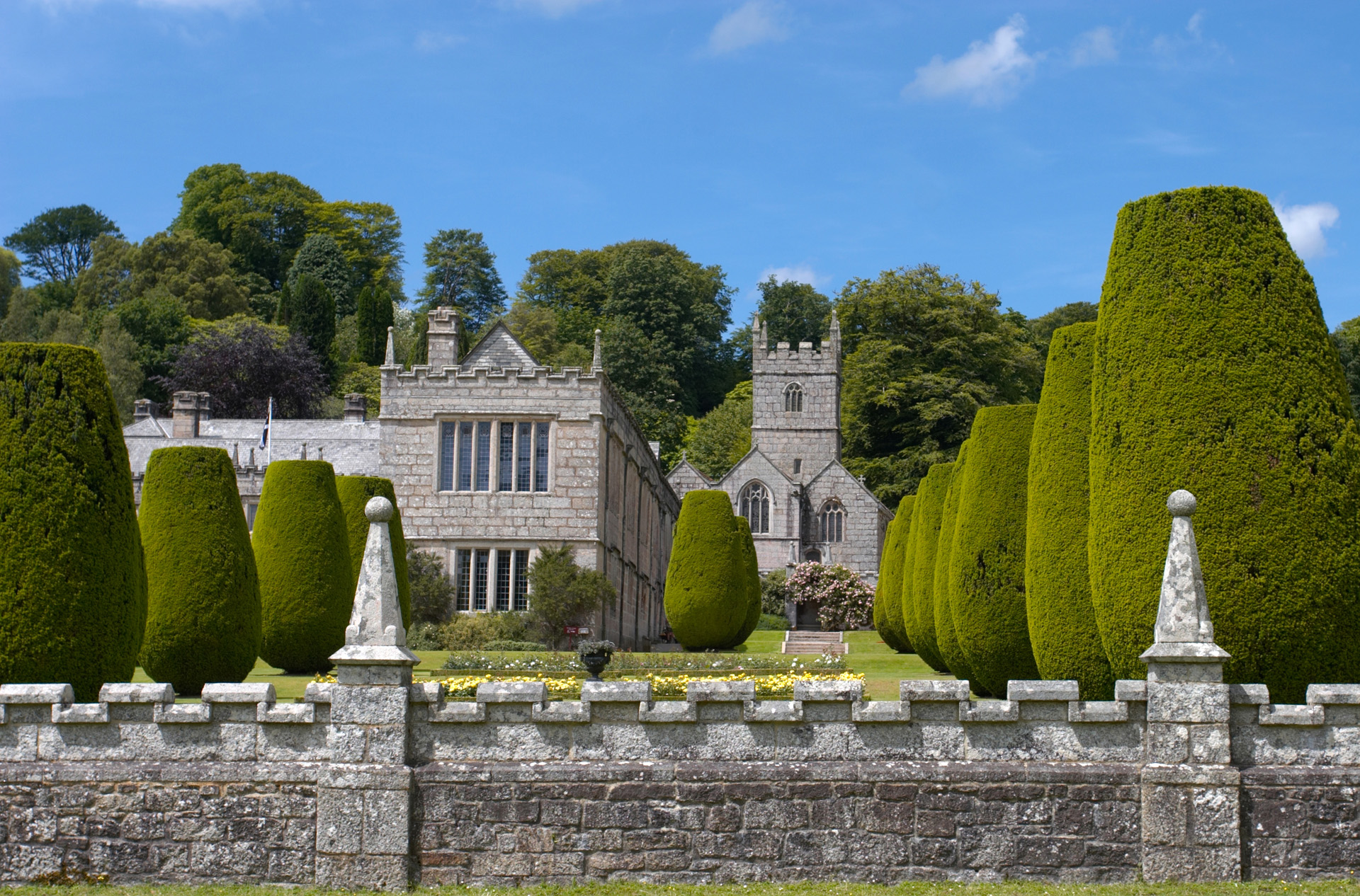 Lanhydrock House Garden Wall
