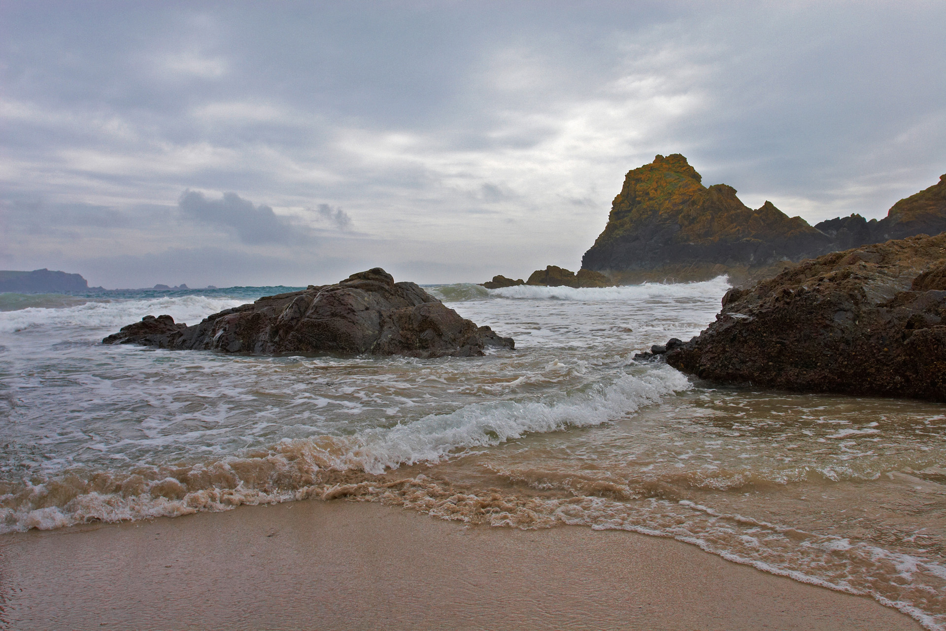 Kynance Cove rocks and surf