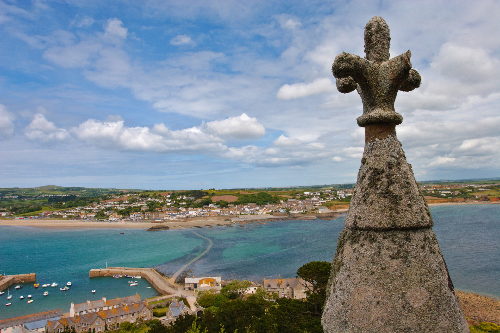 Marazion and Causeway from St Michael's Mount
