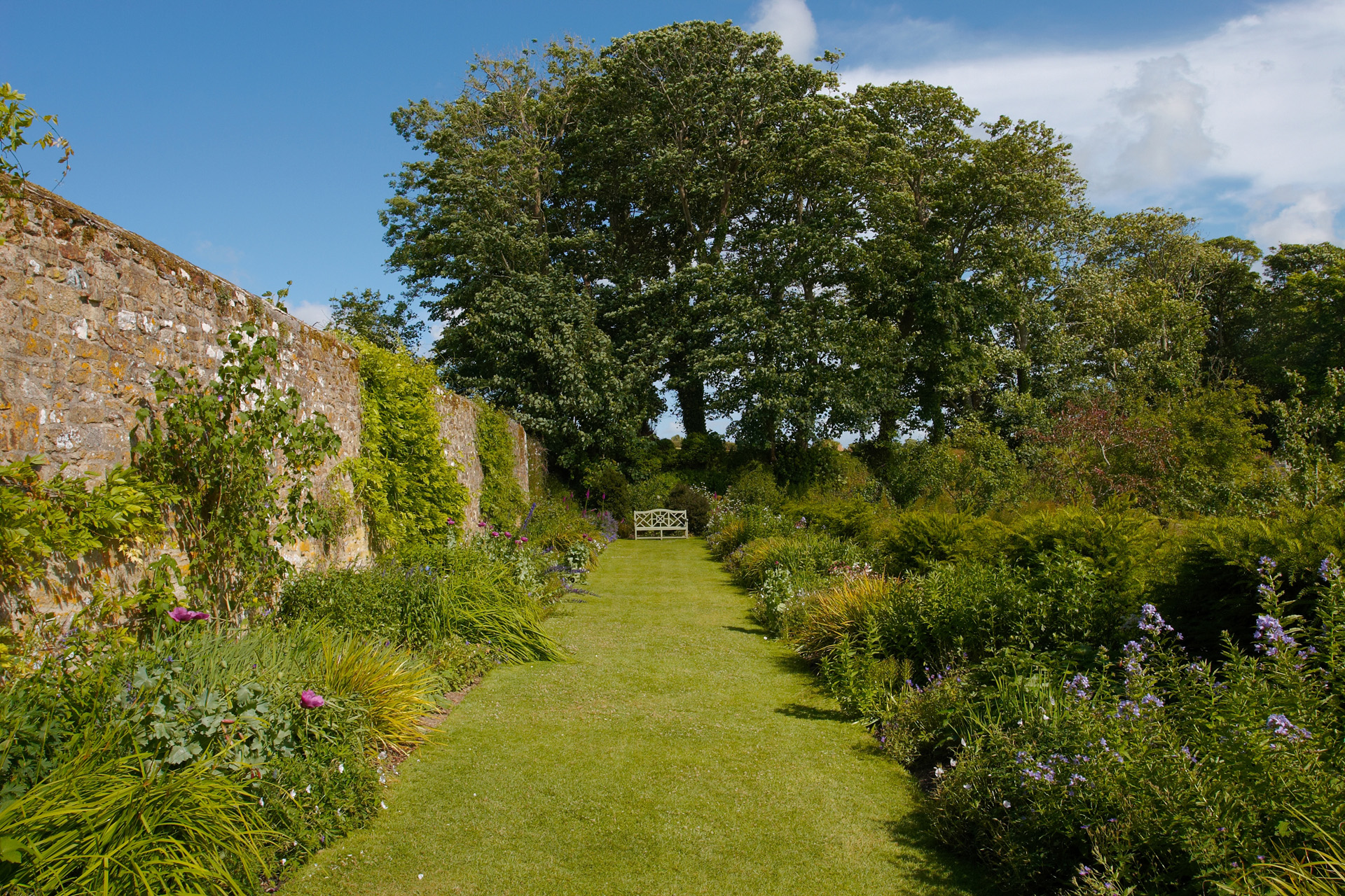 The gardens at Trerice House, Cornwall