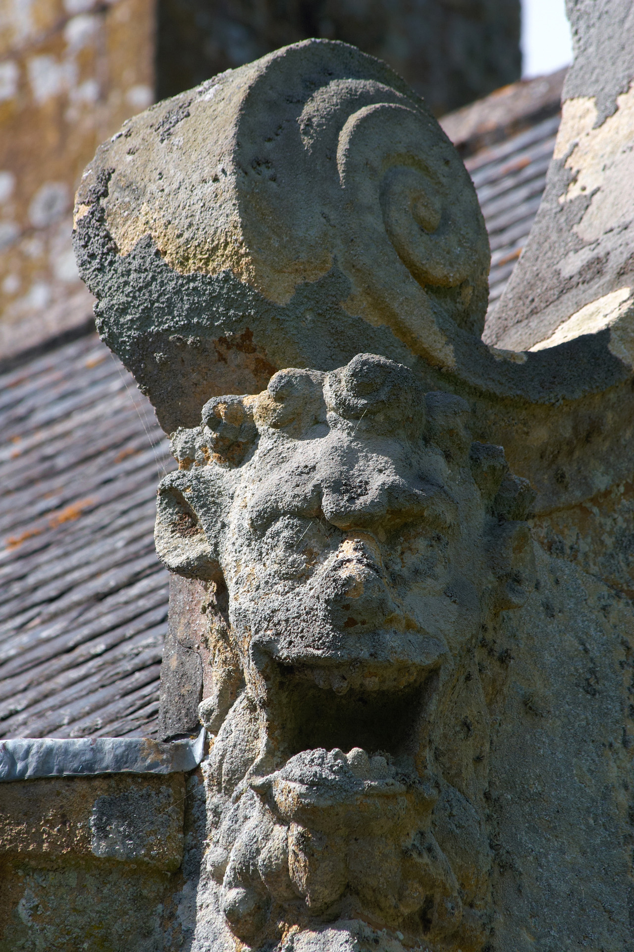 Gargoyle at Trerice House, Cornwall