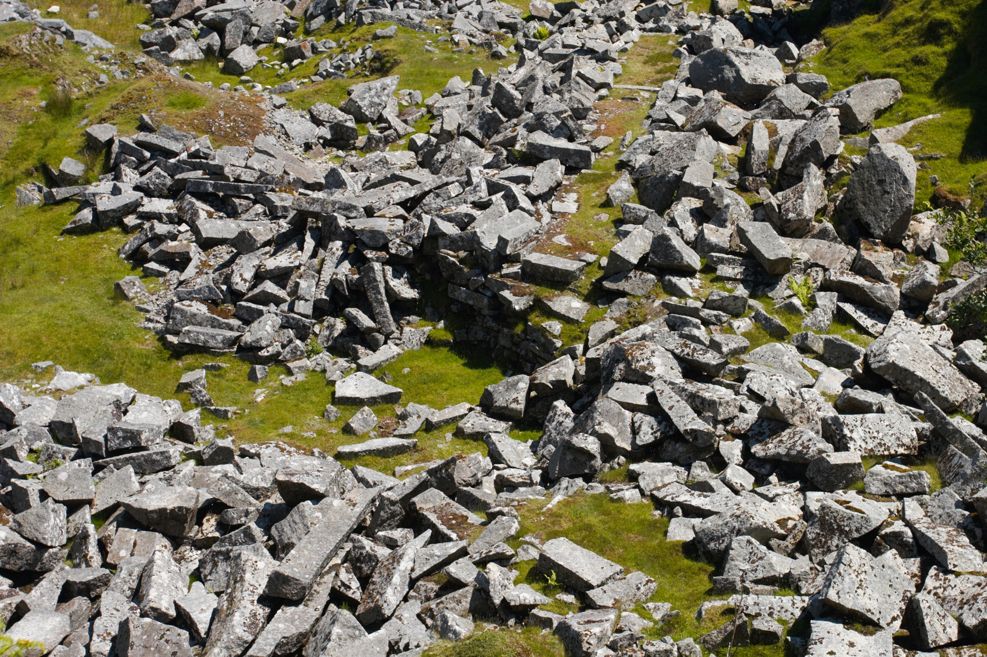 Shattered Granite Rocks at Cheesewring Quarry, Bodmin Moor