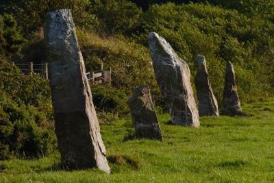 A Row Of Maidens, the Nine Maidens on St Breock Downs