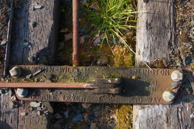 Old abandoned railway sleepers