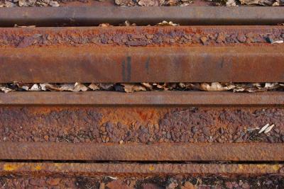Rusty rails texture