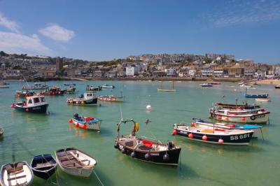 St Ives From The Harbour Wall