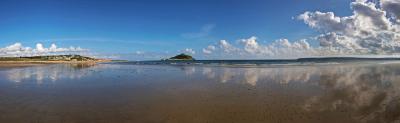 Marazion and St Michael's Mount Ultra Wide Panorama
