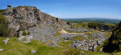 Cheesewring Quarry Panorama, Bodmin Moor, Cornwall